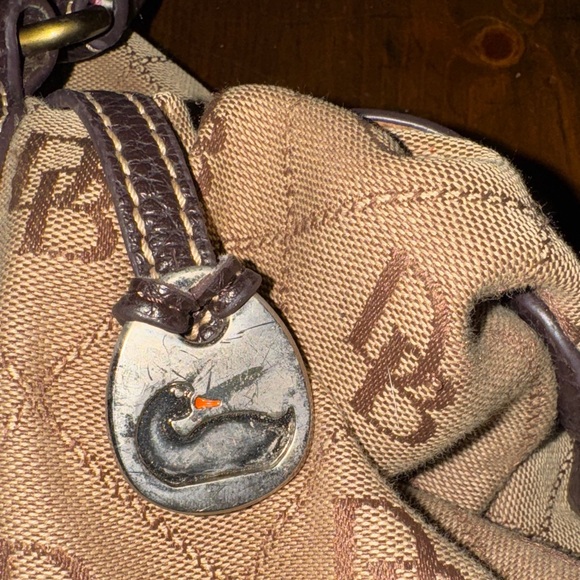 Dooney & Bourke Signature Brown and Tan Satchel - Picture 13 of 16